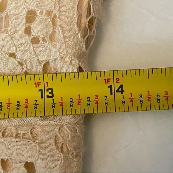 J Crew Sheer Pale Butter Yellow Lace BalletCore Party Event Dress Size S - Picture 12 of 12